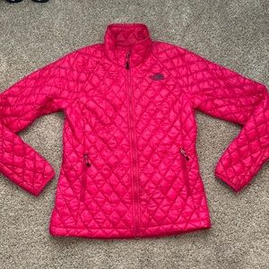 North face hot pink jacket